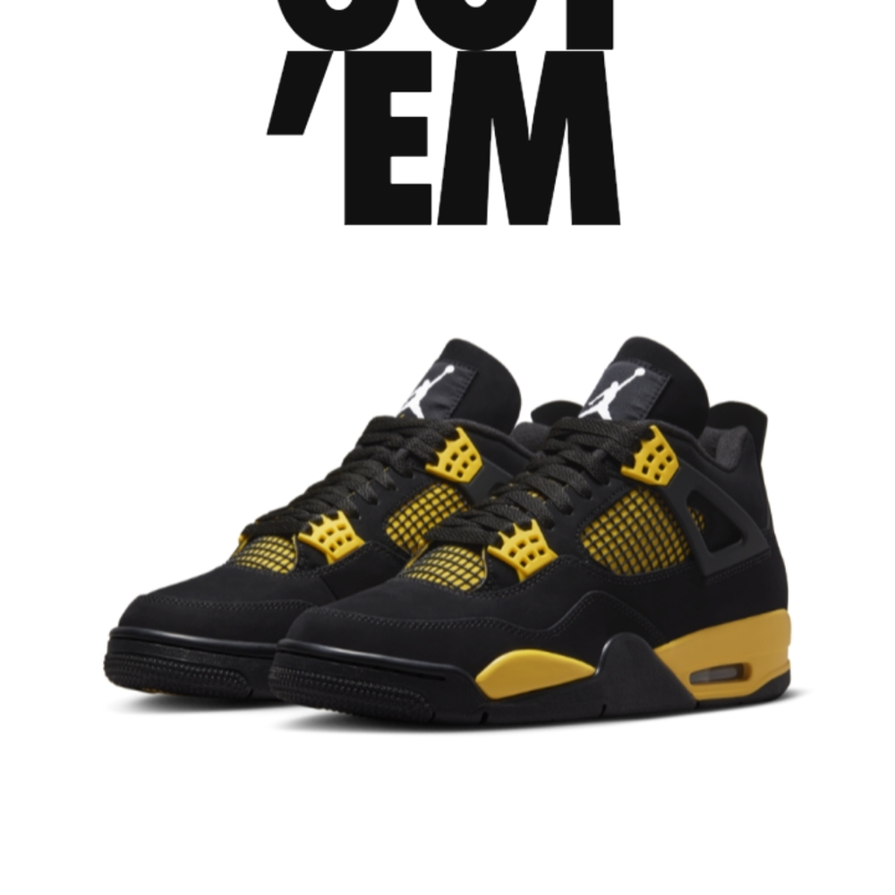 Jordan 4 Thunder 2023 Shock Drop Cop